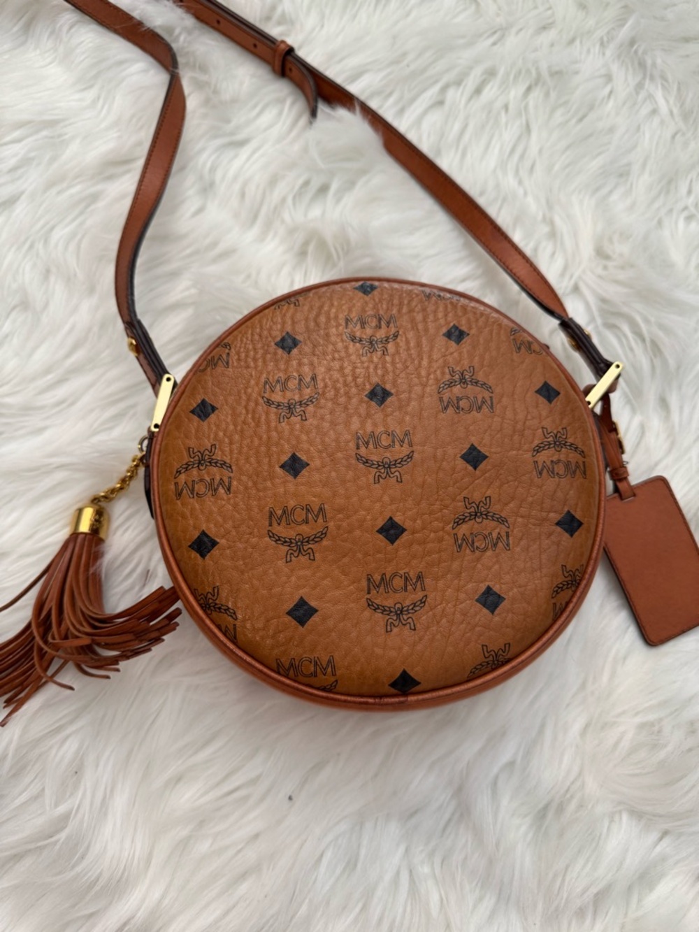 MCM heritage tambourine Crossbody - Picture 8 of 10